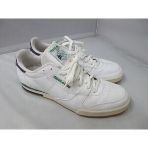 Athletic Shoes V52750 Reebok Classic Phase 1 - white/green/purple Men's Size 13